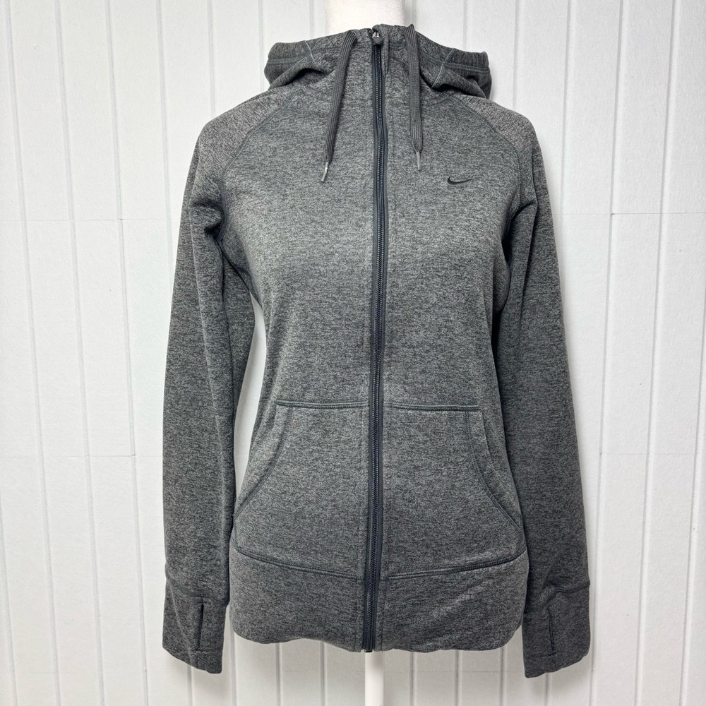 Nike Women's Charcoal Zip-Up Hoodie size‎ XS